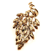 Load image into Gallery viewer, Jewelblings Stunning Vintage Marquise Stone Accent Tail Colorful Peacock Brooch  Statement Bird Jewelry for Women Sweater Dress Pendant Pin
