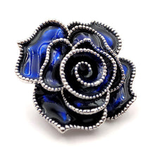 Load image into Gallery viewer, Jewelblings Stunning Vintage Multi Layers Petal Blossom Royal Blue Rose Brooches Beaded Enamel Rose Flower Pins for Women Wedding Jewelry
