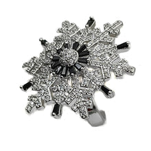 Load image into Gallery viewer, Jewelblings Gorgeous Black Clear White Snowflake Adjustable Rings for Women
